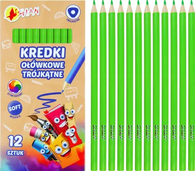 Immagine prodotto di Matite triangolari Shan verde chiaro 12 pezzi