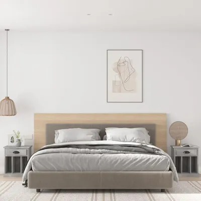 Obrázok produktu pre vidaXL Nočné stolíky 2 ks. Betónová sivá 43x36x50 cm