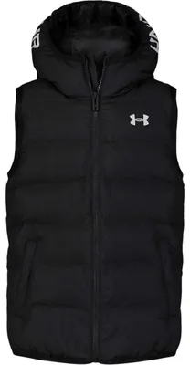 Produktbild von Under Armour - "Pronto" Weste für Kinder, mit Kapuze, Wasserbeständig GT39919 (146) (Schwarz)