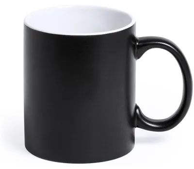 Produktbild von Kaffeebecher und Trinkbecher - schwarz/weis - 350 ml - Keramik
