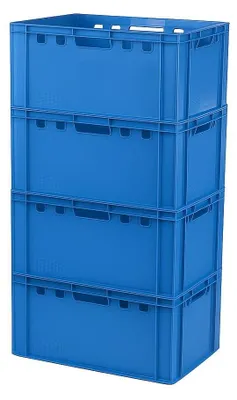 Produktbild von 4 Stück Eurokisten E3 Metzgerkiste Blau