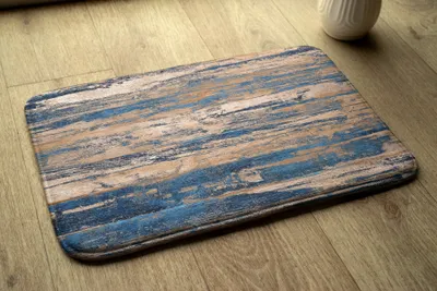 Produktbild von Badteppich Saugfähige - Badezimmer Teppich - Rutschfester Badvorleger Badematte - 90x60 cm - Abstraktion