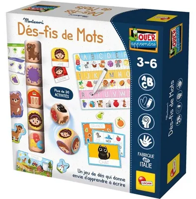 Obrázok produktu pre HRAJTE, UČTE SA: Slovné výzvy – vzdelávacia hra – LISCIANIGIOCHI – Čítanie a logika – od 3 rokov