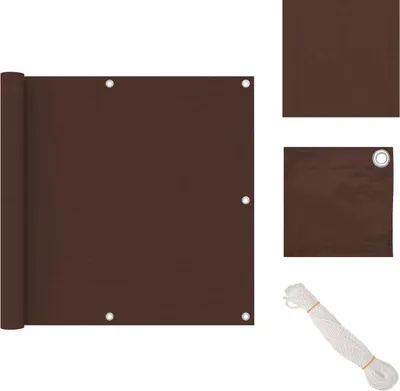 Produktbild von vidaXL Balkon-Sichtschutz Braun 90x300 cm Oxford-Gewebe -  Sonnenschirme & Sonnenschutze
