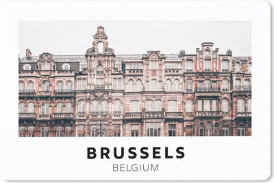 Produktbild von MuchoWow® Schreibtischunterlage Belgien - Brüssel - Huizen 60x40 cm - XXL Mauspad - Großes Mauspad