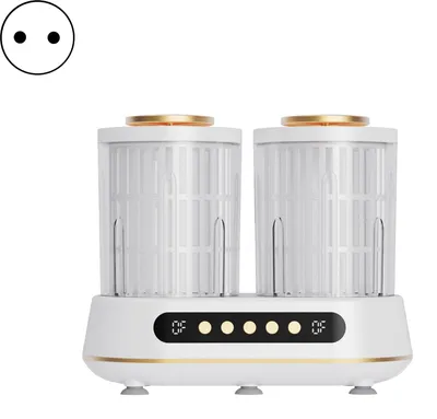 Produktbild von Tragbare Mini-Waschmaschine mit zwei Behältern für Socken und Unterwäsche, kompakter Wäschebecher für Studentenwohnheime, Reisen und Zuhause