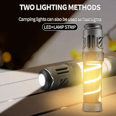 Immagine prodotto di Lampada da campeggio a LED con zanzariera, lampada da esterno, lampada da viaggio multifunzionale, lampada con treppiede