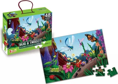 Produktbild von Puzzle 48 elementów. Jumbo, łąka