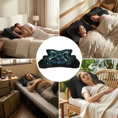 Produktbild von Nackenkissen, Kopfkissen, Schlafkissen, Ergonomisches Orthopädisches Kissen, Memory Foam Kissen, für Seitenschläfer, Rücken und Bauchschläfer