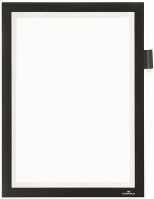 Obrázok produktu pre Magnetický rám na nápisy Duraframe Note A4 samolepiaci čierny Balenie 10 ks