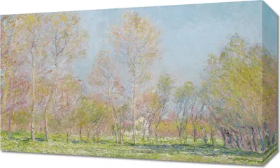 Image de Tableau 50 x 30 cm Printemps à Giverny, Monet Vintage pour le salon