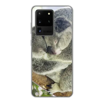 Produktbild von MuchoWow® Handyhülle Schutzhülle Hülle für Samsung Galaxy S20 Ultra Koalas - Knuddeln - Tiere - Jungen - Mädchen Silikon Softcase Handy Hülle - Karteninhaber