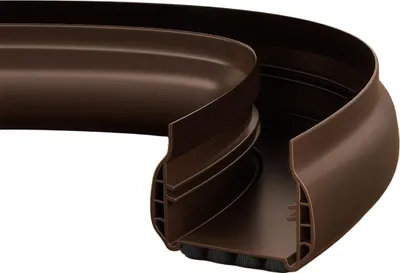 Produktbild von Türboden Dichtung mit Bürste,Bürstendichtung,Automatisch Türdichtung 18 mm,Zugluftstopper für Türen,Türbürstendichtung Insektenschutz Tür Windschutz PVC,Braun