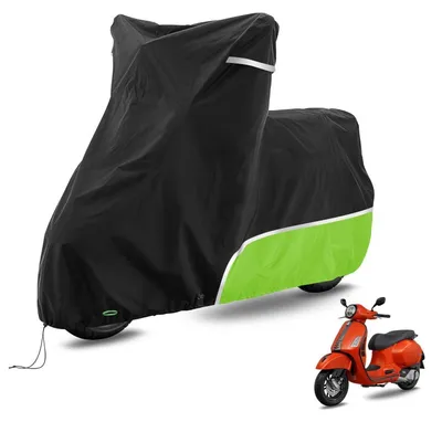 Image de Housse de protection pour moto, 420D, imperméable, verte, sans coffre, pour Piaggio Vespa GTS 300