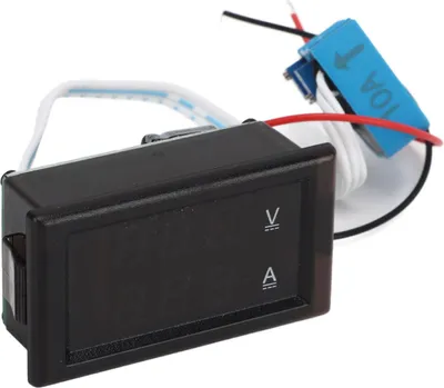 Productafbeelding van Digitale display voor gelijkstroom (DC), ampèremeter, bedrijfsspanning 4-30V, dubbele LED-stroom- en voltmeteraanwijzing