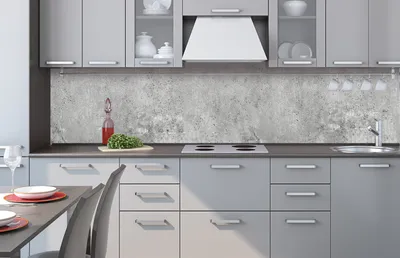 Produktbild von Küchenrückwand Folie selbstklebend BETON II 260 x 60 cm - Klebefolie - Dekofolie - Spritzschutz für Küche -