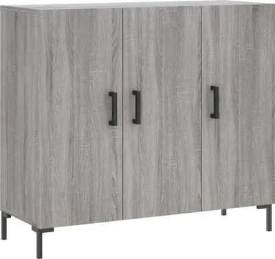 Produktbild von Sideboard Grau Sonoma 90x34x80 cm Holzwerkstoff
