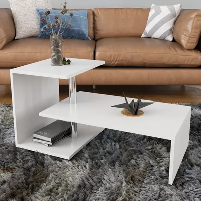 Produktbild von Skye Decor, Dilek- Dilek ELG, Weiß, Couchtische, 46x100x50 cm, 100% Melaminbeschichtete Partikelplatte