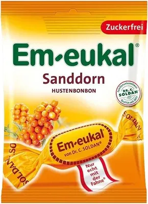 Immagine prodotto di Em eukal olivello spinoso gocce per la tosse fresche e fruttate senza zucchero 75g