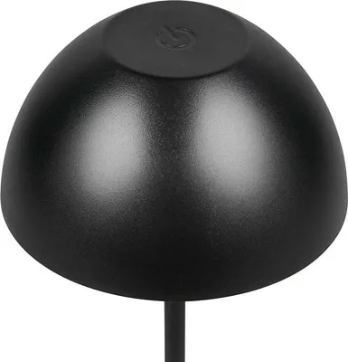 Produktbild von Reality R55601132 Ortiz LED Tischleuchte 2W ⌀9cm dimmbar Schwarz Matt IP44 warmweiss