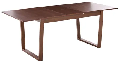 Obrázek produktu pro BELIANI Rozkládací jídelní stůl tmavý jasan MDF 160/200 x 95 cm 8místný moderní nábytek do jídelny kuchyně
