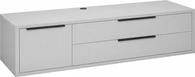 Produktbild von FURNARO Lowboard Clyde TV-Board Unterschrank B/H/T: 170x49x45 cm, Farbe:Kreidegrau matt lack