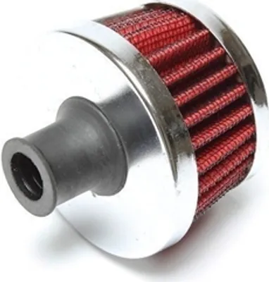 Produktbild von Sport Filter Kit offen Ø 60mm Chrom Kurbelgehäuse rund-konisch Entlüftung L 37mm