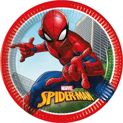 Produktbild von PapptellerSpider-Man Crime Fighter, 8st.