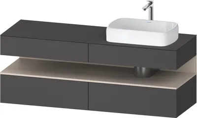 Produktbild von DURAVIT QA4778091490010 QAT KWTU WH Ek. 1600x550x600 Gt Mt.