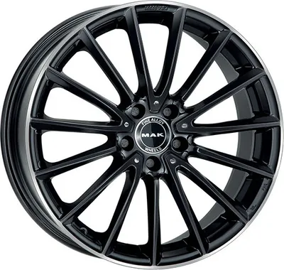 Produktbild von Alufelge Mak Komet 7.5X17 5X112 Et 45 Gloss Black Mirror Ring