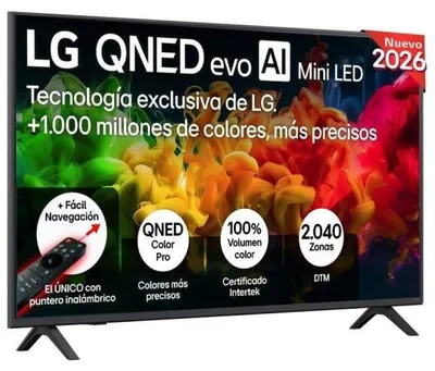 Produktbild von TV LG QNED evo MiniLED AI 43QNED80B6B 43" 4K UltraHD 60Hz Smart TV WebOS HDR10 Pro