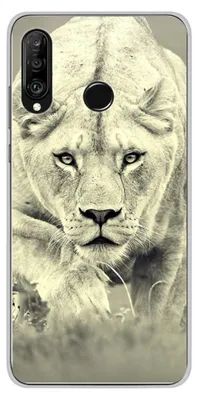 Image de 1001Coques - Coque silicone compatible avec Huawei P30 Lite - Motif lionne - Design original imprimé en France