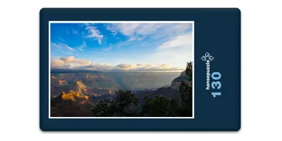 Produktbild von hansepuzzle 18022 - Grand Canyon Puzzle, 130 Teile, Reisen, 28,7 x 20,0cm mit hochwertiger Aufbewahrung, Kartonbox und wiederverschließbarem Beutel
