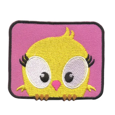 Produktbild von Aufnäher - Vogel - gelb-pink - Patch