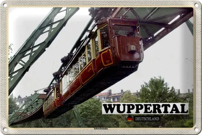 Produktbild von Blechschild Städte Wuppertal Deutschland Schwebebahn 30x20cm