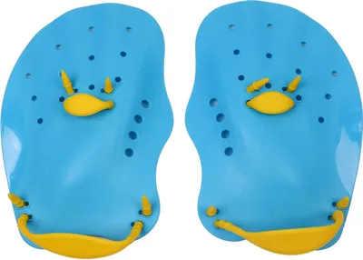 Produktbild von 1 Paar Handpaddel für Anfänger, Schwimmflossen mit Riemen, ergonomische Form, ultraleichtes Schwimmtraining, Tauchhilfe für Kinder