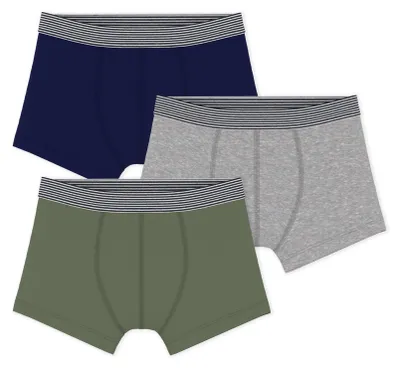 Produktbild von Boxershorts für Kinder, aus Baumwolle, einfarbig