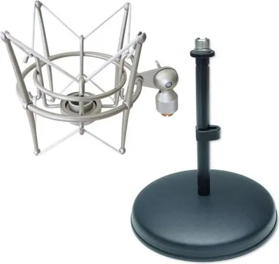Produktbild von keepdrum MS089 Mikrofon Spinne mit MS032 Tischstativ