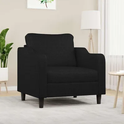 Produktbild von Schwarzer Sessel aus Stoff, 60 cm, Möbel, Sofas