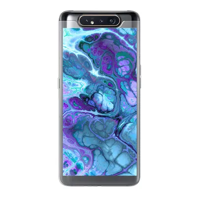 Produktbild von MuchoWow® Handyhülle Schutzhülle Hülle für Samsung Galaxy A80 Kunst - Golf - Blau - Psychedelisch Silikon Softcase Handy Hülle - Schutzdeckel