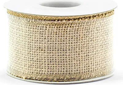 Juteband naturbraun Geschenkband 5cm x 5m Deko-Band Hochzeit Weihnachten Geburtstag