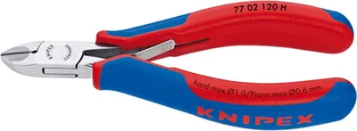 Obrázok produktu pre Knipex 77 02 120 H, Diagonálne kliešte, Plast, Modrá, Červená, 120 mm, 85 g