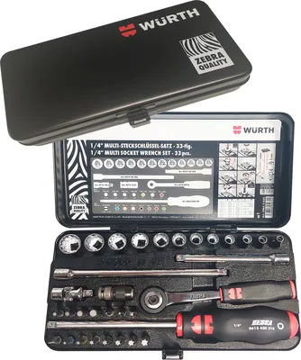 Imagen del producto de Würth Steckschlüssel 1/4 Zoll Sortiment 096511 032
