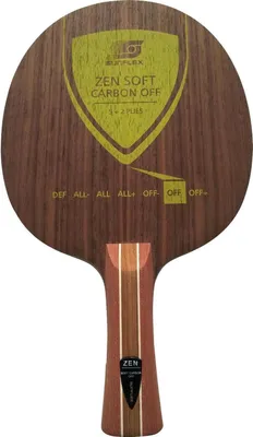 Produktbild von Sunflex Zen Soft Carbon Tischtennis-Holz, gerader Griff | Tischtennisschläger Tischtennisbelag