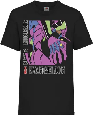 Zdjęcie produktu dla Koszulka Dziecięca Neon Anime Genesis Manga Evangelion Gendo Ikari Gendo Ikari, 5-6 Jahr - 116 / Czarny