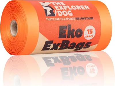 Obrázek produktu pro EXPLORER DOG Sáčky recyklované na psí exkrementy - 15 ks v roli