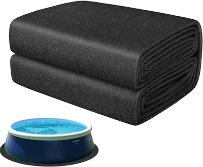 Image de Tapis de sol rond pour piscine hors-sol, avec protection UV
