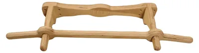 Produktbild von BearOnBar – Robuste Klimmzugstange aus Holz Bullenhörner 62,5 cm – drinnen und draußen für vielseitige Klimmzüge – Wand/Türmontage – einfache Montage