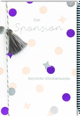 Produktbild von Sponsion - Zur Sponsion - Glückwunschkarte im Format 11,5 x 17 cm mit
