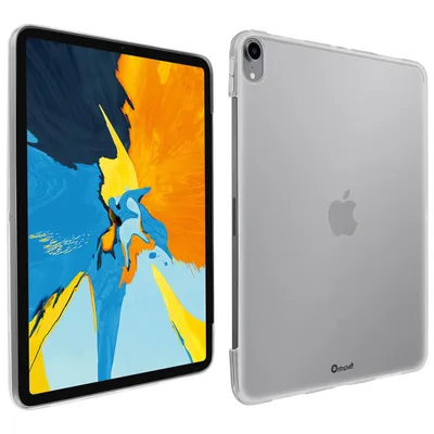Produktbild von Apple iPad Pro 11 stoßfeste Silikonhülle, Muvit - Transparent